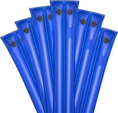 Immagine prodotto di Sacco di zavorra per piscina da 6 pezzi, 238 cm, spessore 0,4 mm in PVC, con pesi e tappo a vite a prova di perdite, sacchi d'acqua per la copertura invernale della piscina, blu