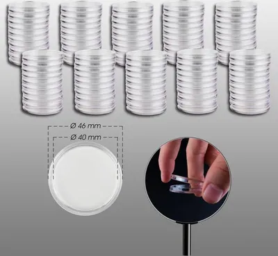 Produktbild von Prophila Collection 100 Münzkapseln Innendurchmesser 40 mm