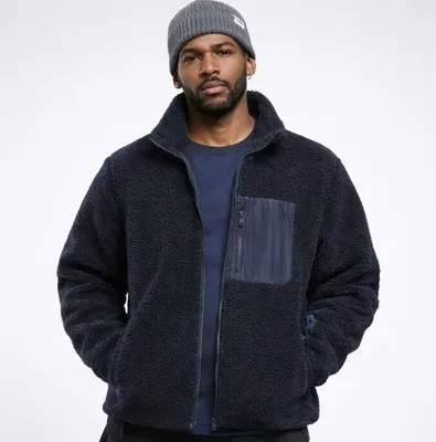Obrázek produktu pro Bunda Urban Classics Sherpa Jacket midnightnavy - M