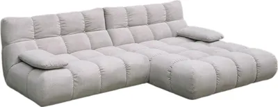 Produktbild von KAWOLA Sofa VIVIEN Ecksofa Feincord silber Longchair rechts