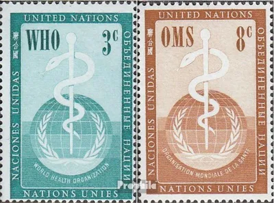 Produktbild von Briefmarken UNO - New York 1956 Mi 49-50 (kompl.Ausg.) postfrisch WHO