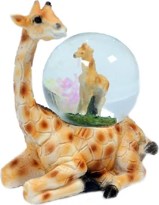 Produktbild von Glitzerkugel Giraffe, Schneekugel Tier Tiere Schneekugeln Giraffen Wildtiere