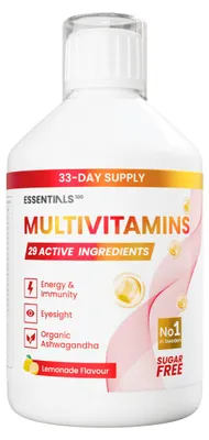 Imagen del producto de Swedish Essentials Multivitamínico – 29 ingredientes activos, 33 dosis, 500 ml