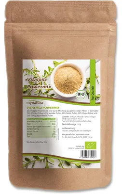 Produktbild von Mynatura Vitalpilz Pulver Powermix - 100g