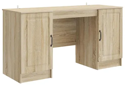 Obrázek produktu pro vidaXL Psací stůl Sonoma dub 142,5 x 50 x 75 cm dřevotřísková deska