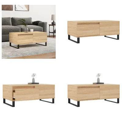 Produktbild von vidaXL Couchtisch Sonoma Eiche 90x50x36,5 cm Holzwerkstoff - Couchtisch - Couchtische - Beistelltisch - Sofatisch