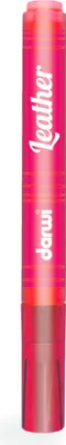 Produktbild von Darwi 6x Ledermarker, Spitze 2mm, Inhalt 6ml, Zinnoberrot Zinnober DA0420013490C