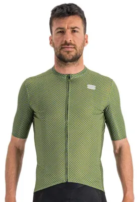 Obrázek produktu pro Sportful Checkmate Krátký rukáv cyklistický dres Zelená L Pánská Zelená L