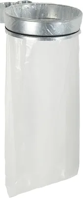 Image de Rossignol 57118 Support pour sacs poubelle ECOLLECTO EXTREME pour le mur sans couvercle, galvanisé à chaud, 110 L