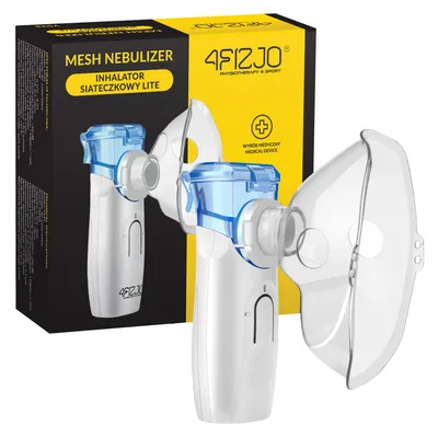 Produktbild von 4FIZJO Mesh Inhalator LITE, tragbarer,Membran-Vernebler, Inhalationsgerät für Kinder & Erwachsene, leiser Akku Nebulizer