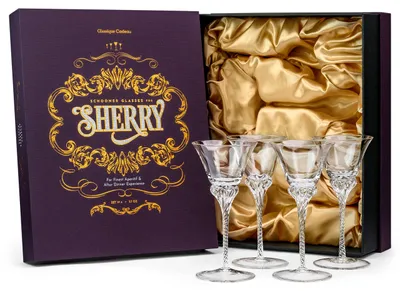 Produktbild von Sherryglas Dessertweinglas - 110 ml - Kristallglas - 4 Stück