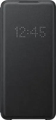 Produktbild von Samsung Galaxy S20 Ultra Hülle - Kunstleder - Samsung Klapphülle - Schwarz