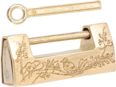 Produktbild von Vintage Chinesisches Vorhängeschloss für Schmuckkästen und Koffer