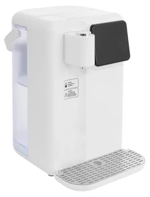 Produktbild von Heißwasserspender - Tischgerät - 3 L Volumen - 2200 W Schnellaufheizung - LED-Display - EU-Stecker 220 V - 19×24×29,5 cm - Weiß