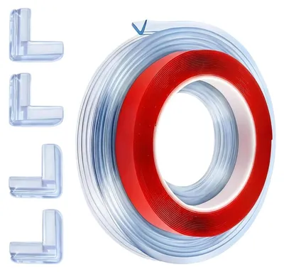 Image de Protections d'angle transparentes pour meubles, 3 mètres
