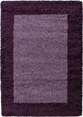 Produktbild von Hochflor Teppich Lux rechteckig, Farbe: Violett, Größe:160x230 cm