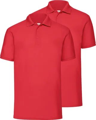 Produktbild von Doppelpack Fruit of the Loom 65/35 Polo + GRATIS MyShirt Stoffbeutel