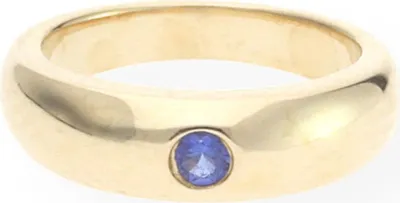 Produktbild von JuwelmaLux Anhänger 333/000 (8 Karat) Gold Taufring mit Saphir JL10-02-1081