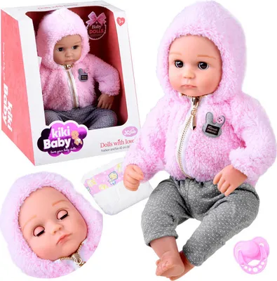 Obrázok produktu pre Detská bábika 43 cm gumové mäkké bruško ZA4283