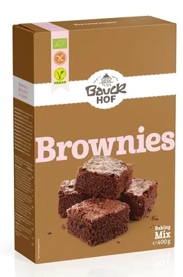 MIESZANKA NA BROWNIE BEZGLUTENOWA BIO 400 g - BAUCK HOF