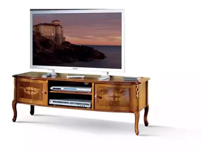 Obrázek produktu pro Klasická hnědá televizní skříňka do obývacího pokoje lowboard design stojanu
