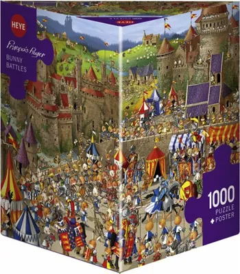 Produktbild von Heye Puzzle Puz.Bunny Battles1000 3hkg.Heye29920