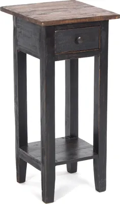 Obrázok produktu pre TELEFONTISCH "DRAWER 65" | Mahagón, 65x31x31 cm | Bočný stolík | Farba: 04 čierna-prírodná