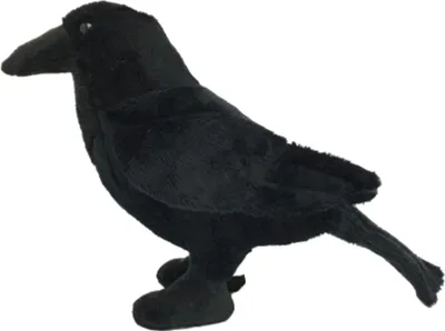Produktbild von Stofftier Rabe 17 cm, Kuscheltier Plüschtier Vogel Vögel Gartenvogel Krähe