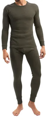 Produktbild von MT Herren Ski- & Thermowäsche Set - Lange Unterwäsche Weiche Innenseite - Olive XXL