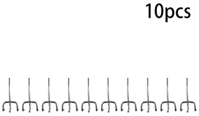 Image de Crochets perforés pour panneaux, construction robuste, rangement polyvalent, lot de 10