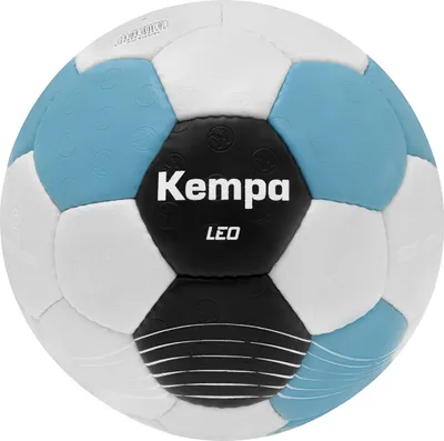 A Kempa Leo handball is shown against a white background.