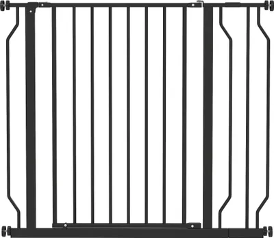 Immagine prodotto di Cancelletto di sicurezza per animali domestici, regolabile 75-95 cm, acciaio/ABS, nero