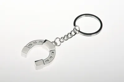 Produktbild von Schlüsselanhänger Hufeisen versilbert L 9,5 cm