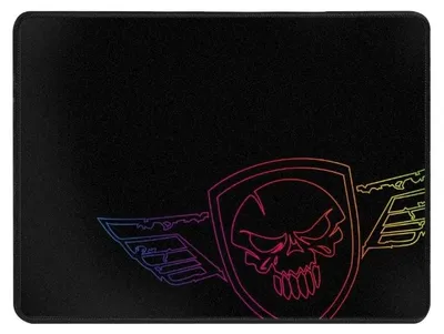 Produktbild von Spirit of Gamer Darkskull - XL, Schwarz, Blau, Rot, Gelb, Abbildung, Stoff, Gummi, Anti-Rutsch-Basis, Gaming-Mauspad