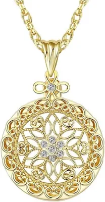 Immagine prodotto di Lente d'ingrandimento portatile con design a collana - Oro