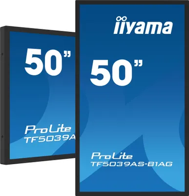 Produktbild von iiyama TF5039AS-B1AG Computerbildschirm 125,7 cm (49.5") 3840 x 2160 Pixel 4K Ultra HD LED Touchscreen Schwarz
