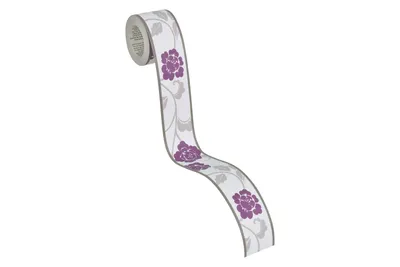 Produktbild von A.S. Création selbstklebende Bordüre Only Borders 9 grau lila 5,00 m x 0,05 m 282026