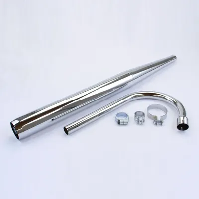 Produktbild von Auspuff + Krümmer SET für Zündapp C 50 Sport Typ 517-21 23 / GTS 50 Typ 517-35 39 40
