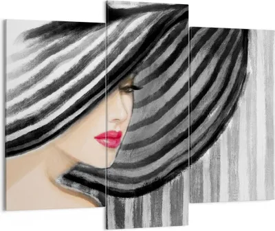 Produktbild von Bild auf Leinwand - Leinwandbild - frau stil mode - 130x100cm - Wand Bild - Wanddeko - Wandbilder - Leinwanddruck - Bilder - Kunstdruck - Wanddekoration - Leinwand bilder - Wandkunst - CB130x100-3926