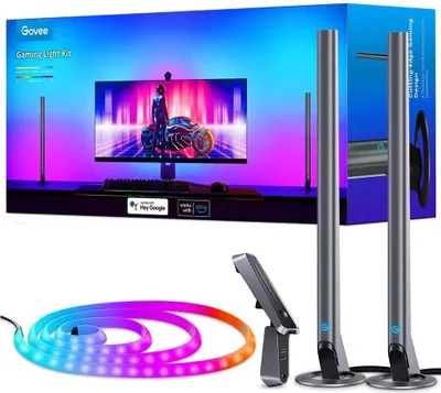 Zdjęcie produktu dla Govee H66A1, Inteligentne światło paska, Wi-Fi/Bluetooth, Czarny, LED, Wielo, 337 lm