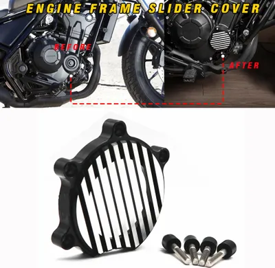 Obrázek produktu pro Motorcycle Falling Protectors Frame Slider pro HONDA REBEL CMX 500 / 300 17-19 černá