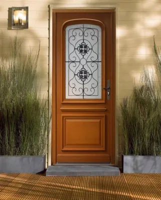 Immagine prodotto di Porta d'ingresso in legno con vetrata Adele, H.215xL.90 cm, lato tavolo P. sinistra, GD MENUISERIES