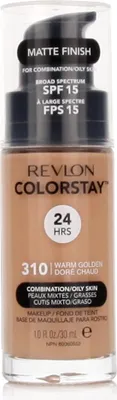 Zdjęcie produktu dla Revlon ColorStay, Buteleczka z pompką, Płynny, Skóra mieszana, Skóra tłusta, Odcień medium skin, Ciepły, Złoto