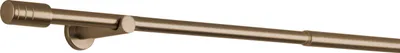 A single curtain rod with a bracket, shown against a white background.