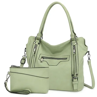 Produktbild von Handtasche Damen Shopper - Set Schultertasche Henkeltasche Umhängetasche Mit abnehmbarem Schultergurt für Büro Schule Einkauf