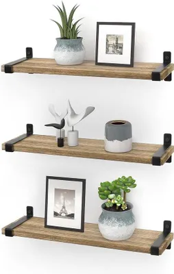 Produktbild von Bücherregal, moderne Wanddekoration, 41,5 x 14 x 10 cm, Holz