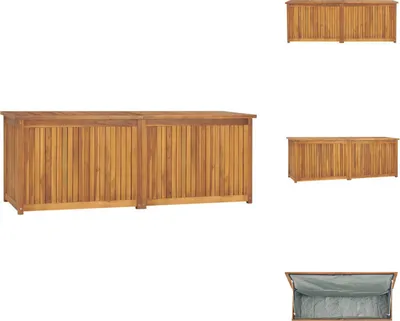 Produktbild von vidaXL Gartenbox 150x50x55 cm Massivholz Teak -  Gartenboxen