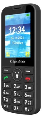 Produktbild von Kruger&Matz KM0924-2G Telefon für Senioren, Modell Simple 924, Dual-SIM, Bluetooth, schwarz