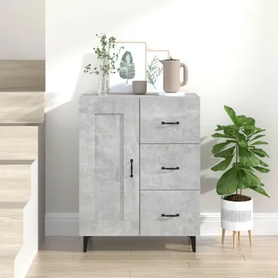 Obrázok produktu pre vidaXL Príborník betón sivý 69,5x34x90 cm odvodený výrobok z dreva