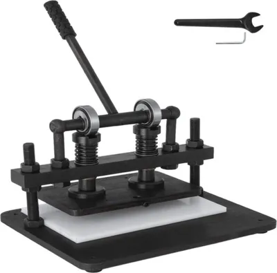 Produktbild von Schneidemaschine Leder PRO – Pons- und Embossing-Maschine – 26x16cm – Professionelle Schneidemaschine aus Stahl